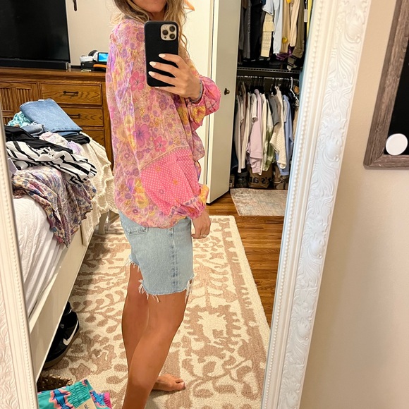 Spell hibiscus blouse excellent condition xs worn once - Picture 3 of 7